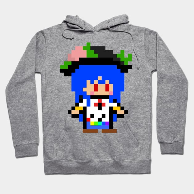 Le Mini Gensokyo Tenshi Hinanawi NO BACK DESIGN Hoodie by Archanciel